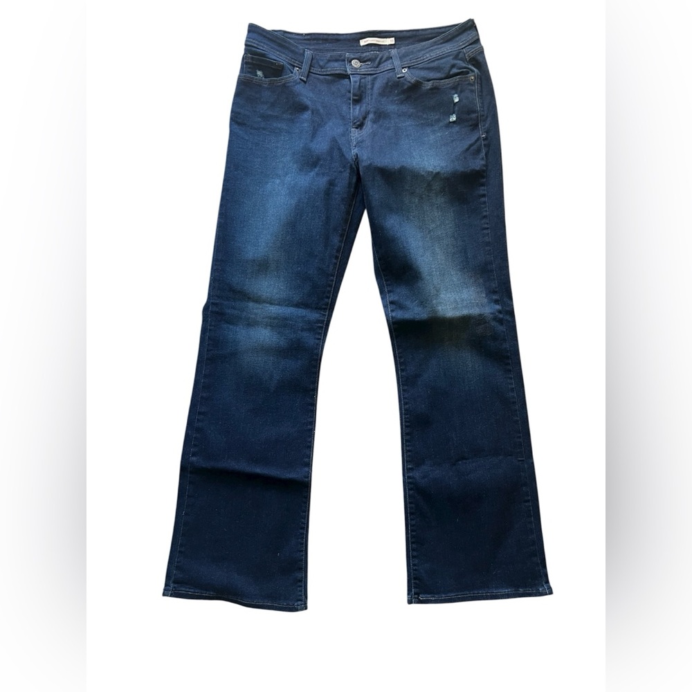 Levi’s Women’s 529 Curvy Bootcut Distressed Denim Jeans | 33 NWOT